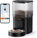 WOPET Automatic Cat Feeder, 4L WiFi Cat Food Dispenser with APP Control for Slow Feeding